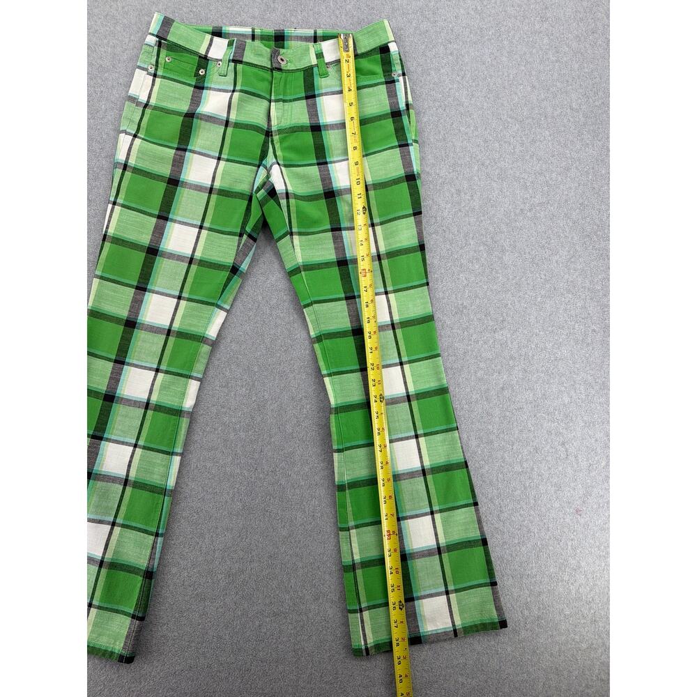 Loudmouth Women’s Green Plaid Golf Pants Cotton Statement Preppy Y2K Size 6 - Picture 2 of 8